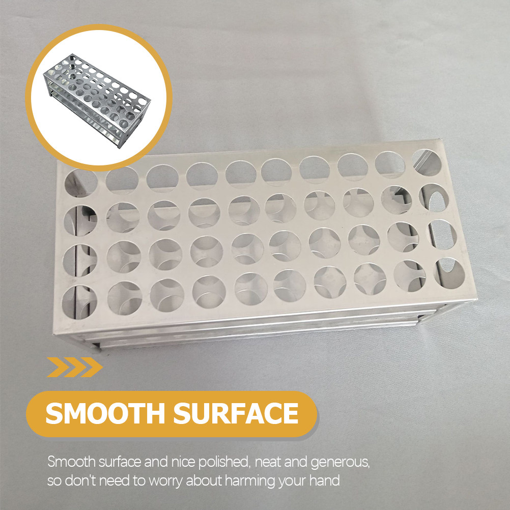 Aluminum Test Tube Rack 40-Hol - Lab Equipment ulasan dan harga