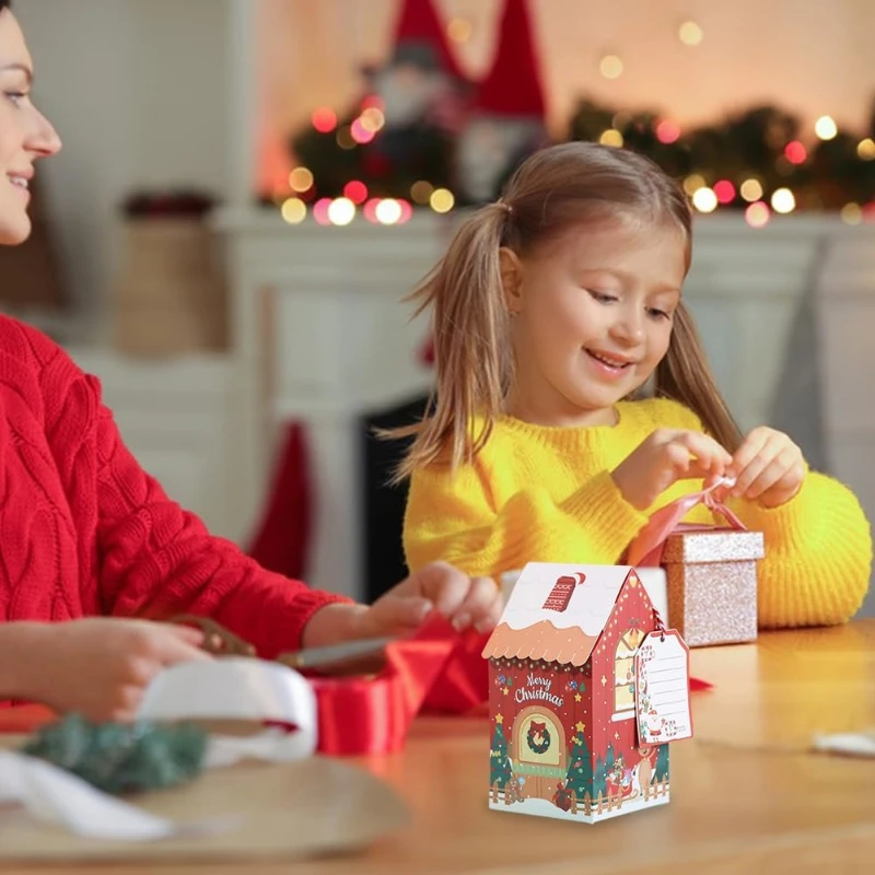 1-40PCS Gingerbread House Gift - Packaging ulasan dan harga